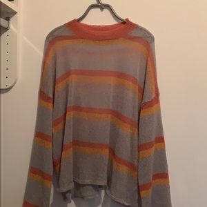 new lizzard thicket colorful sweater size large